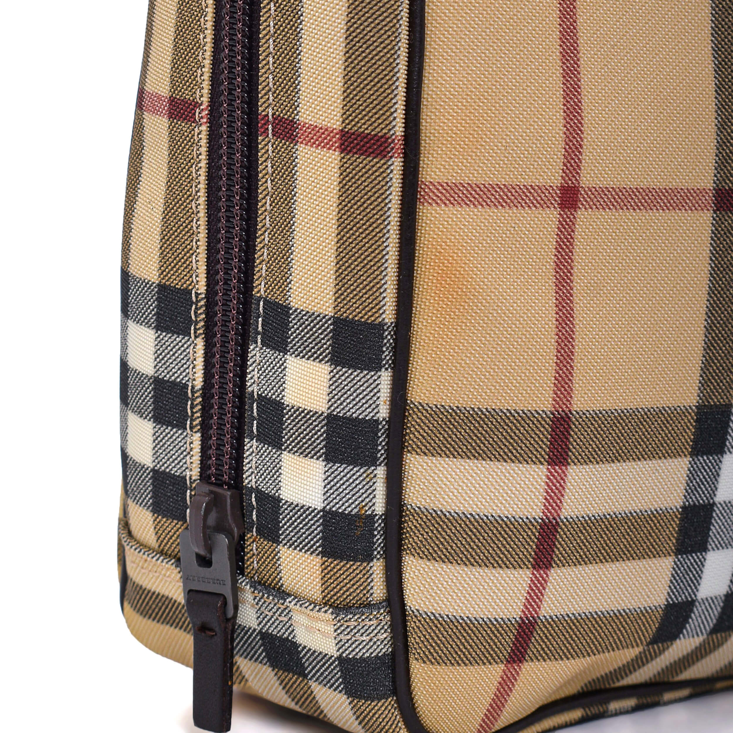Burberry - Classic Checked Canvas Pouch